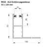 PK53 _120mm ALU-Führungsschiene