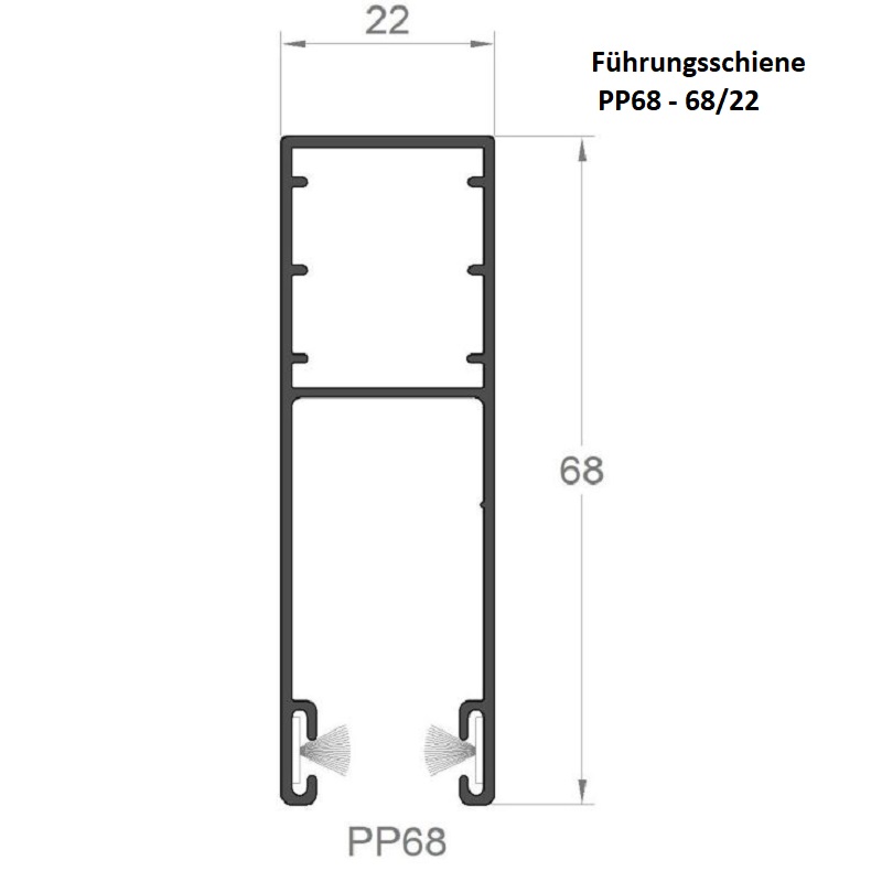 PP68 - ALU 68 x 22 mm