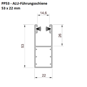 pp53 ALU-Führungsschiene