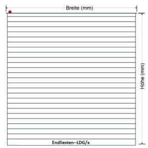ALU Mini-Rolladenpanzer- 39mm