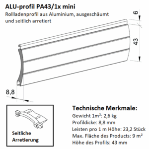 Alternative view of ALU Mini-Rolladenpanzer- 43mm
