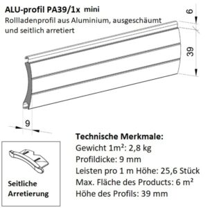 Alternative view of ALU Mini-Rolladenpanzer- 39mm